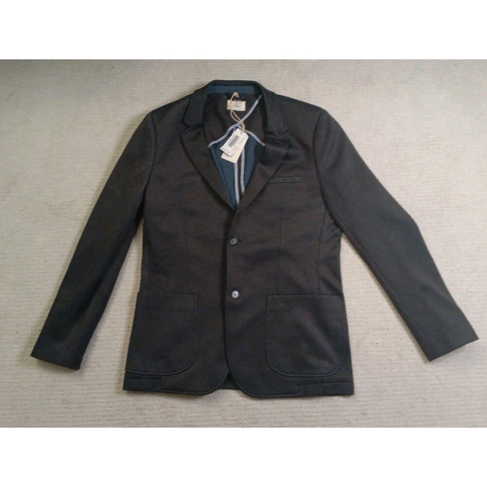 NWT Civil Society Gradin Knit Two Button Blazer w/Patch Pockets Mens Large